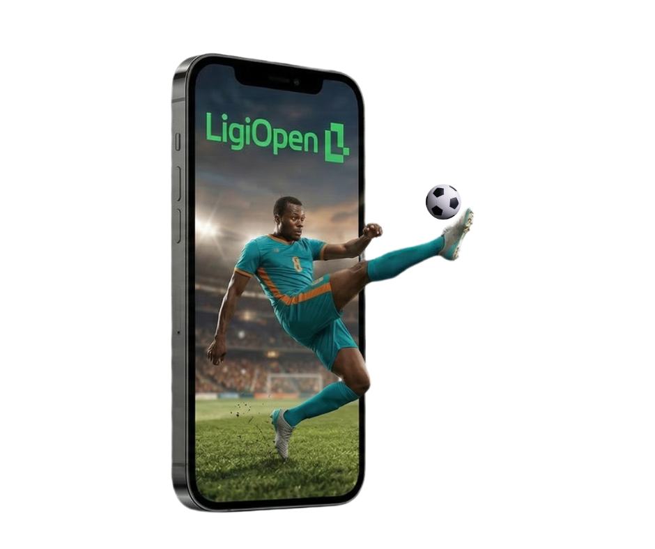 Ligi Open app on phone